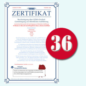 GEMA-Zertifikat für 36 Monate